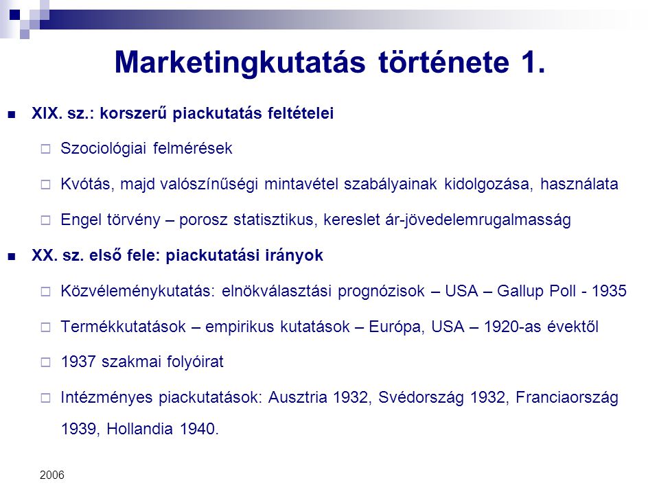 Marketingkutat s 1. K telez irodalom ppt let lteni